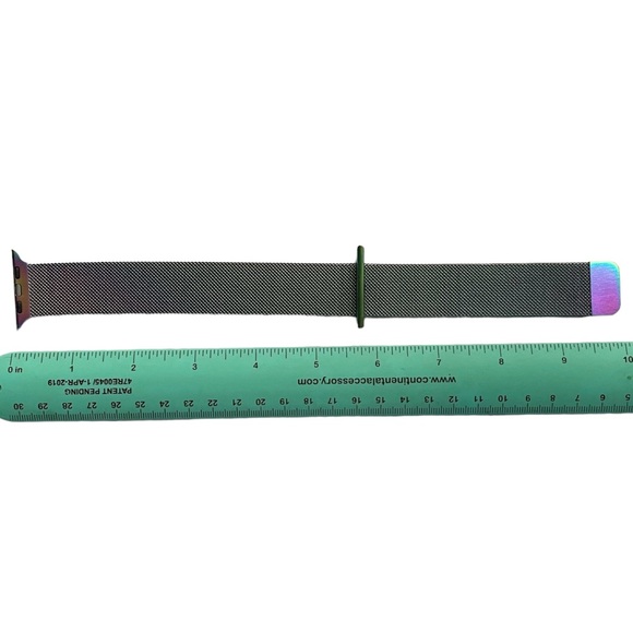 NEW Rainbow Iridescent Stainless Steel Apple Watch Band 42/44/45/49mm - Picture 4 of 9